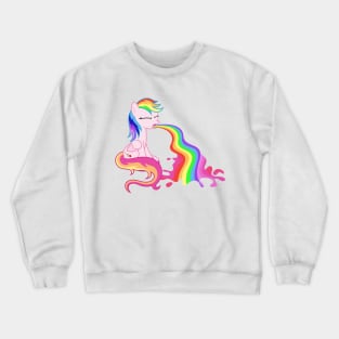 Pegasus Puking Rainbows (v2) Crewneck Sweatshirt
